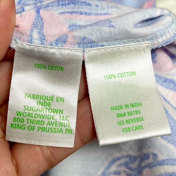 New Lilly Pulitzer Kyleigh Sleeveless Floral Print Mini Dress in Blue Size M - Picture 12 of 14